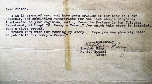 Stephen King Query Letter