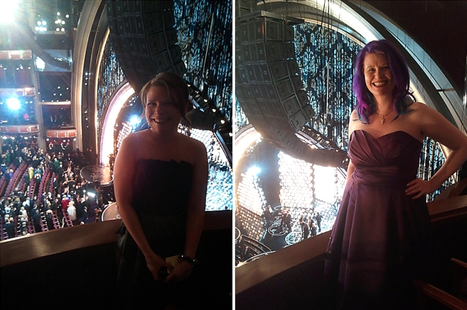 Heather and Ingrid at the Oscars!